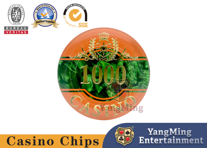 Qualité Le jeu de puces UV 760pcs trois de tisonnier de casino d'argile de RFID - posez le modèle acrylique de Shell usine