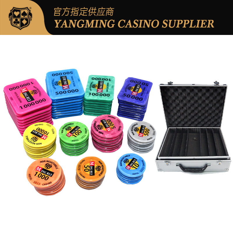 Kualitas Lasvegas RFID Poker Chips Set Clay Casino Stiker Nomor Keamanan Untuk Kompetisi Perjudian pabrik