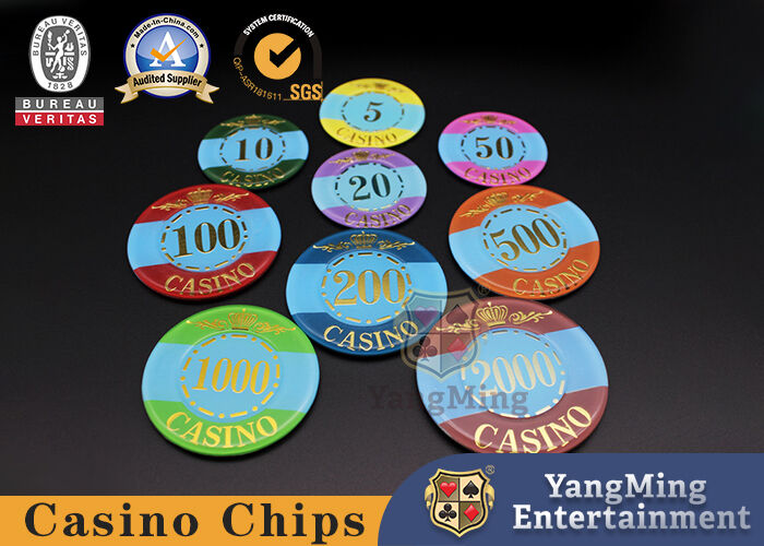 Calidad Chips de póquer de arcilla a medida Chips de póquer de cerámica Chips de juego de casino Chips para juegos de apuestas fábrica