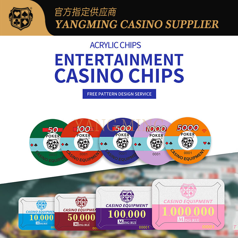 Qualità Chips da poker acrilici di alta qualità, accessori personalizzabili per giochi da casinò fabbrica