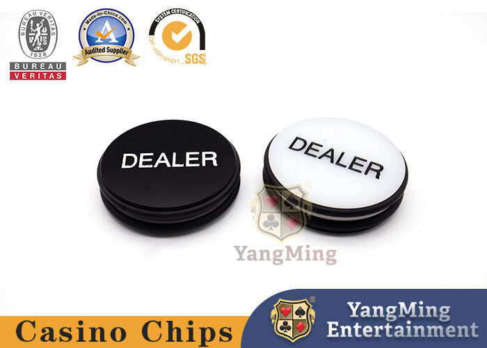 Qualität Texas Poker Club Händler Marke BIG SMALL Skulptur Poker Button Neue umweltfreundliche Acryl Fabrik Custom Fabrik