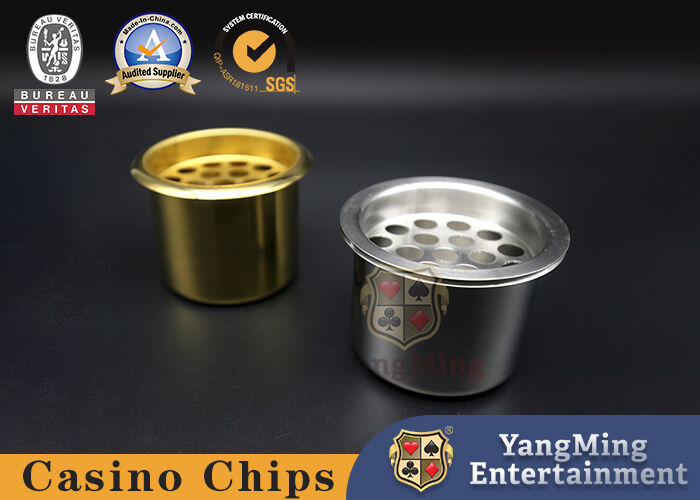 Calidad Tenedor dedicado de juego del agua de la tabla del casino del juego de los accesorios del cenicero color plata de encargo industrial del acero inoxidable fábrica