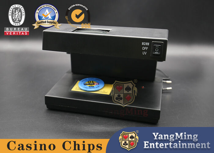 Quality UV Light Money Detector Currency Checker Black with ON/OFF Switch EU Plug Gambling Chips Dedicated UV Detector factory