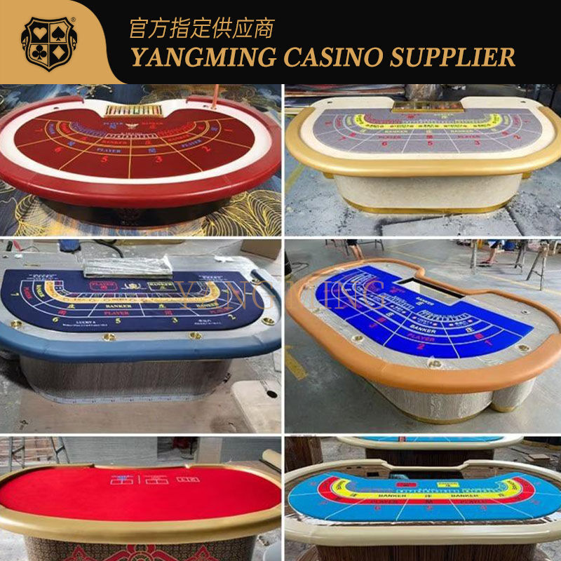 Chất lượng Custom Casino Baccarat Table Felt 9 Người chơi Poker Table Layout Design nhà máy