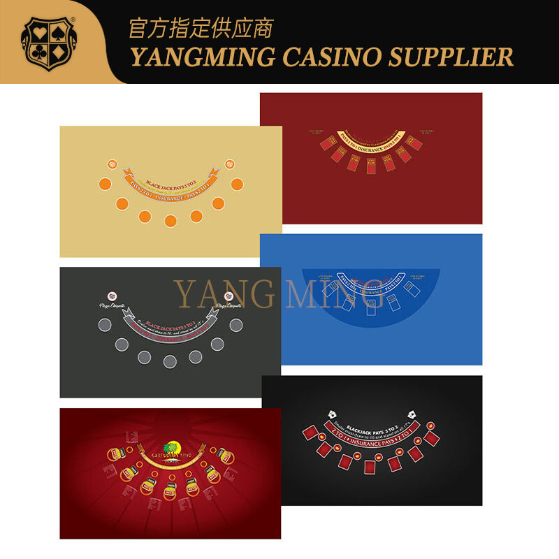 Quality Personalized Blackjack Gaming Layout – Professional Casino Table Felt factory