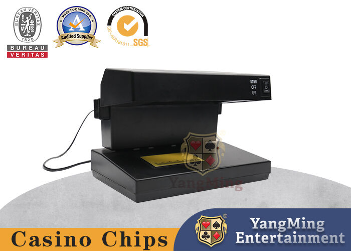 Kalite Masaüstü Para Detektörü Mor UV Sahtecilik Karşıtı Kimlik Kontrolü Poker Çipleriyle fabrika