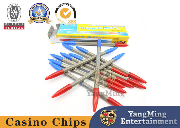 Qualità I sistemi di gioco di plastica e di bambù del baccarat, lati ufficiali di colore del casinò doppi inumidiscono la penna a sfera fabbrica
