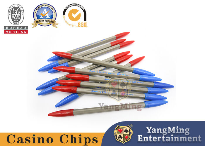 Qualità I sistemi di gioco di plastica e di bambù del baccarat, lati ufficiali di colore del casinò doppi inumidiscono la penna a sfera fabbrica