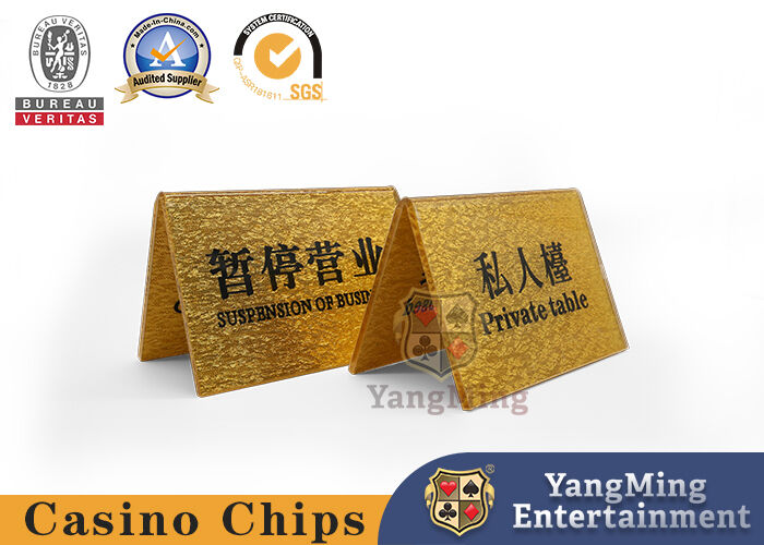 Quality Transparent Crystal Acrylic Number Plate Reservation Sign For Hotel factory