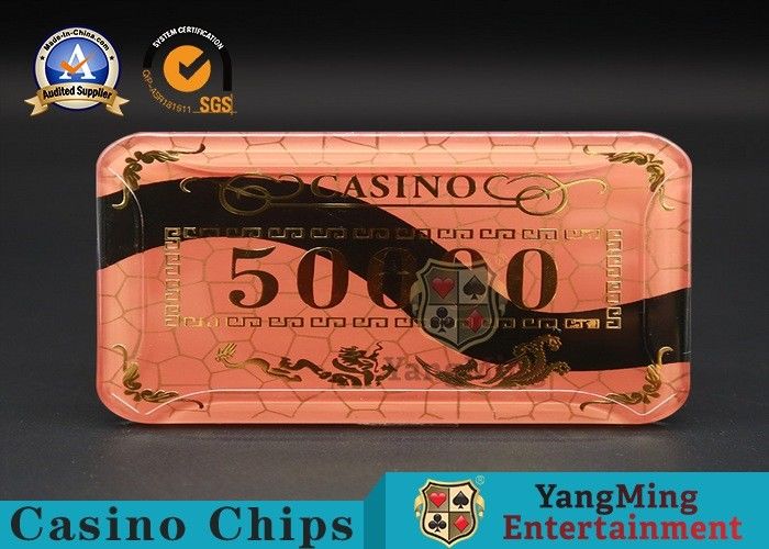 Calidad Póker de acrílico imprimible Chips Jeton Diameter del casino último 81 * 56/94 * 66m m fábrica