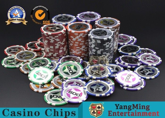 Ποιότητα Το Texas Hold'em 11.5g Clay Chip Καζίνο Μπάκαρα Τραπέζιου Παιχνιδιού ABS Chip Coin εργοστάσιο
