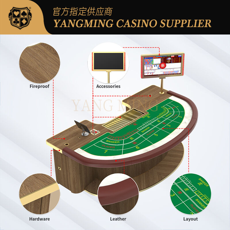 Qualità Tavolo da baccarat personalizzato di lusso Tavolo da gioco da casinò professionale in vendita fabbrica
