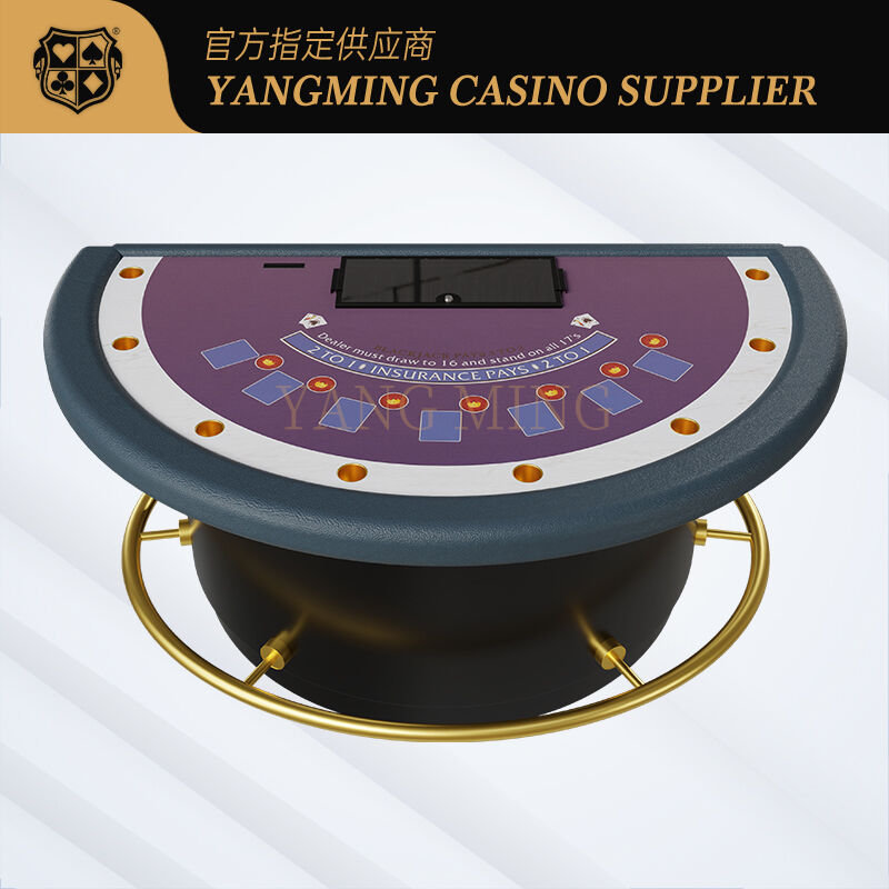 Qualità Tavolo da poker semicircolare personalizzabile a 7 carte per il divertimento del gioco fabbrica