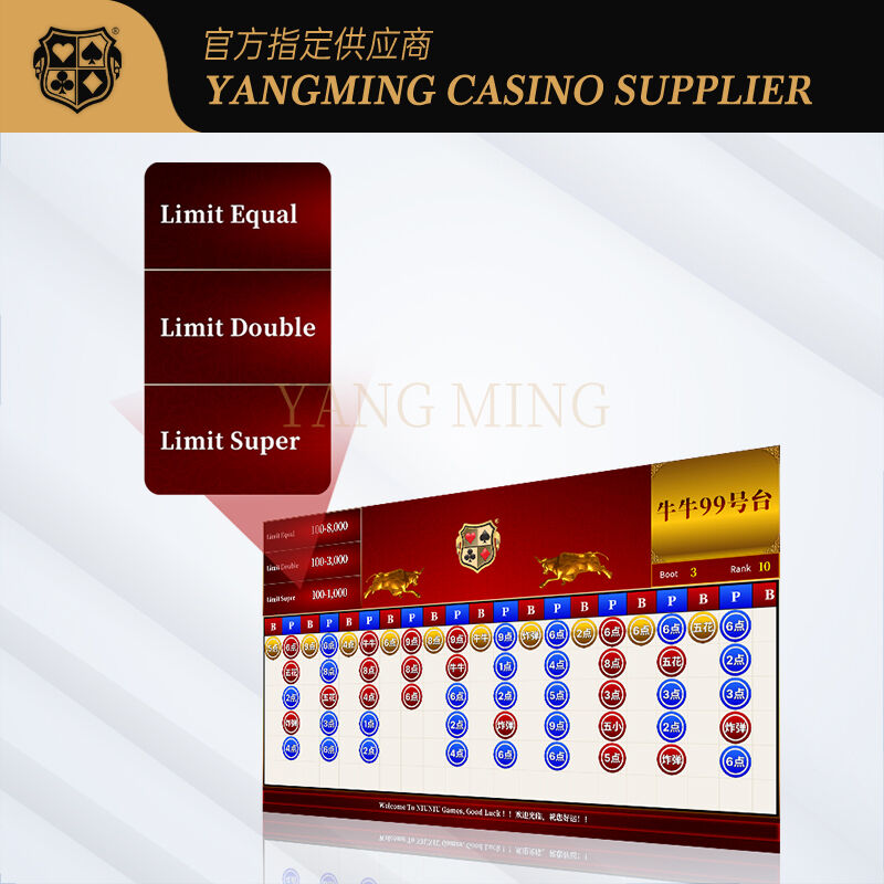 Quality Standard Niuniu Software System for Casino Gaming Tables factory