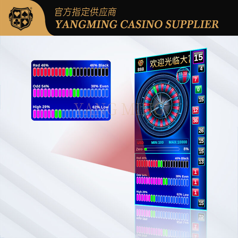 Jakość Elektroniczny system oprogramowania do międzynarodowych standardowych stołów pokerowych ruletki fabryka