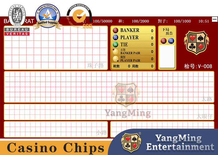 Qualità Sistema di software elettronico della Tabella della mazza del baccarat con l'alta esposizione di definizione sul piano d'appoggio fabbrica