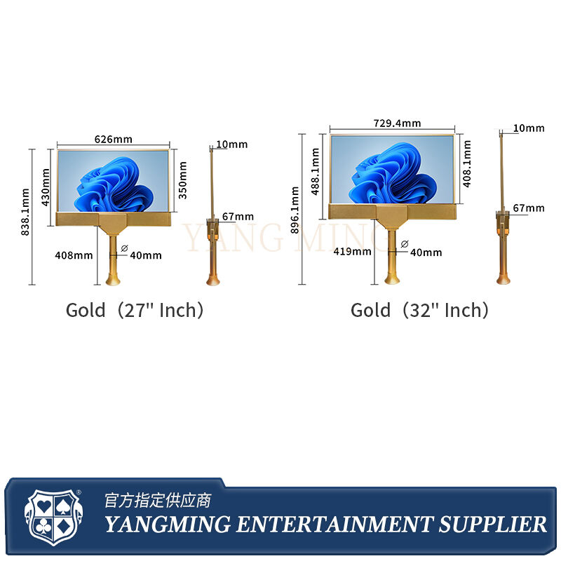 Quality Ultra-Slim 27-Inch Dual-Sided Gold Display Monitor for Professionals factory