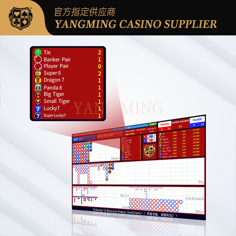 Quality Advanced Baccarat V1 System for Clubs and Casino Games factory