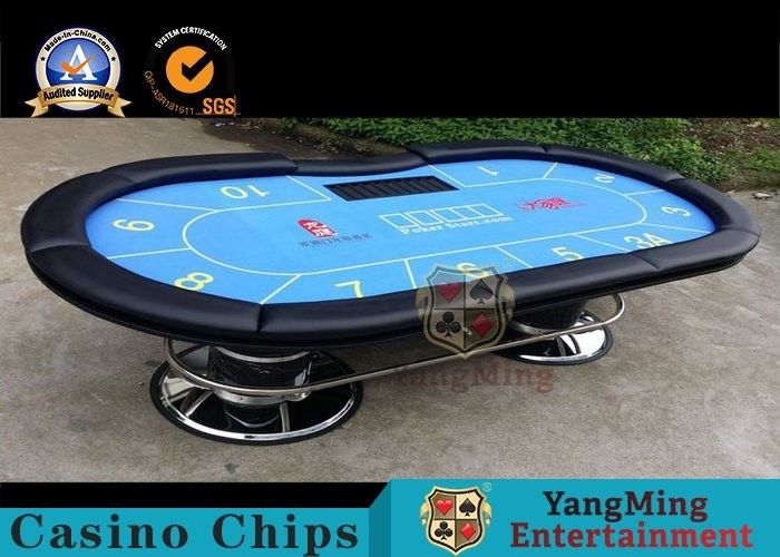 Jakość Stół do pokera w kasynie dla 10 graczy z czerwonymi stołami / stół do pokera Texas Holdem fabryka
