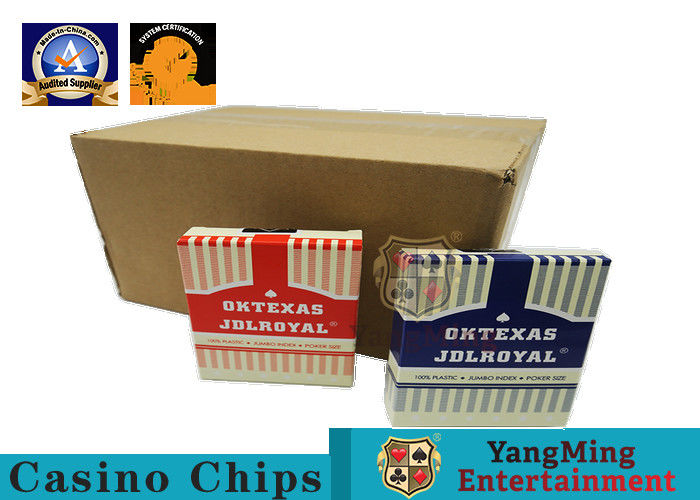 Jakość Gry w pokera Texas Hold 'Em Poker Karty do gry w kasynie o grubości 3,3 mm fabryka