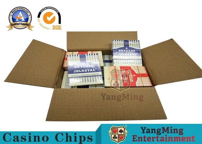 Jakość Gry w pokera Texas Hold 'Em Poker Karty do gry w kasynie o grubości 3,3 mm fabryka