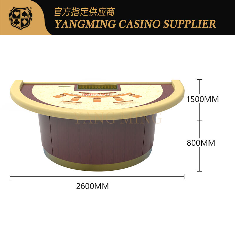 Quality Semicircular Design Black Jack Poker Table Standard Casino Game Table Can Be Designed factory