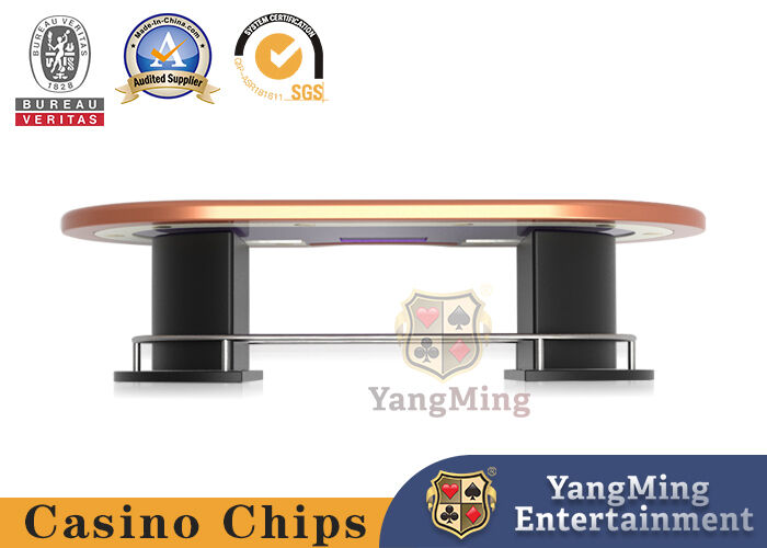 Quality Stainless Steel Leg 10 Person Poker Table International Texas Hold 'Em Tournaments Original factory