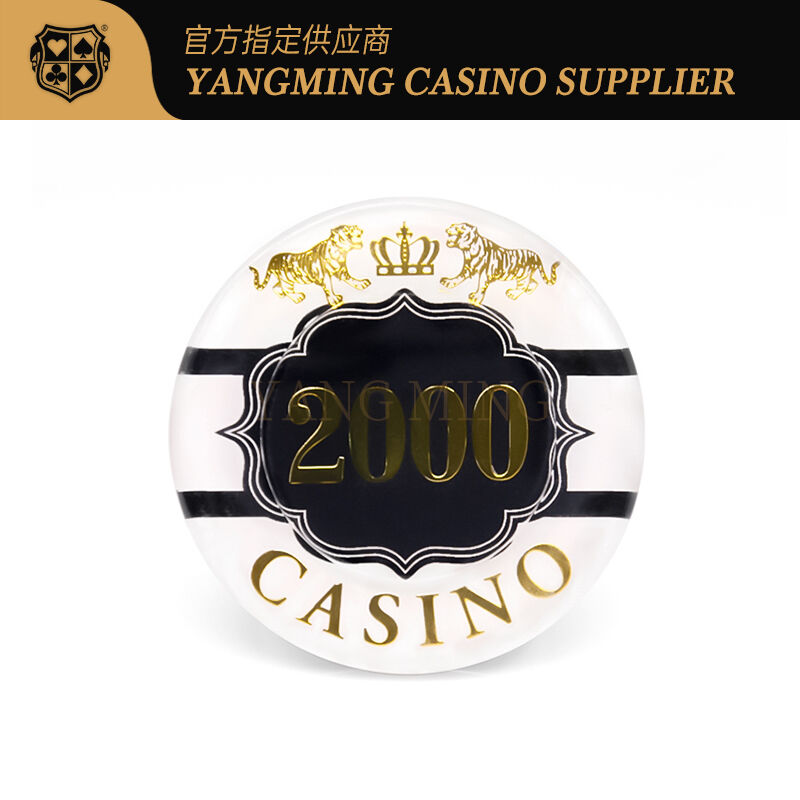 Qualité Un jeu de puces personnalisable avec technologie RFID d'impression de logo et acrylique hautement transparent pour les jeux de casino usine