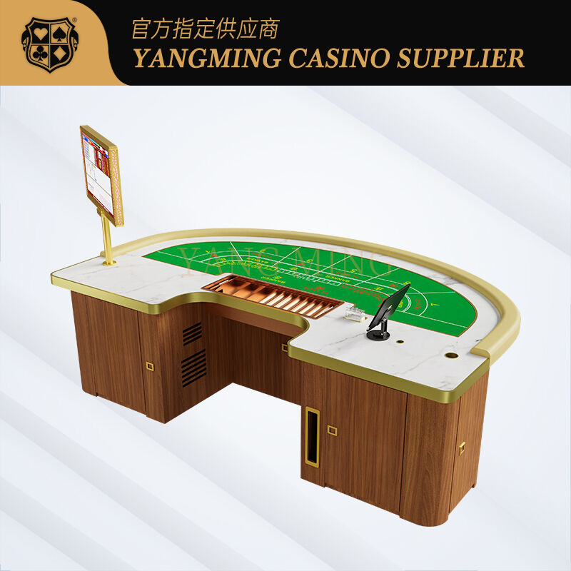 Quality Baccarat Table Casino Gaming Furniture for Luxury Gambling Spaces factory