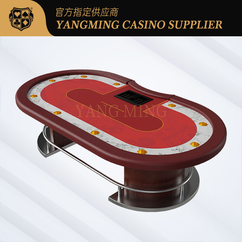 Quality Texas Hold'em Poker Table Professional Casino Gaming Table for High End Venues factory