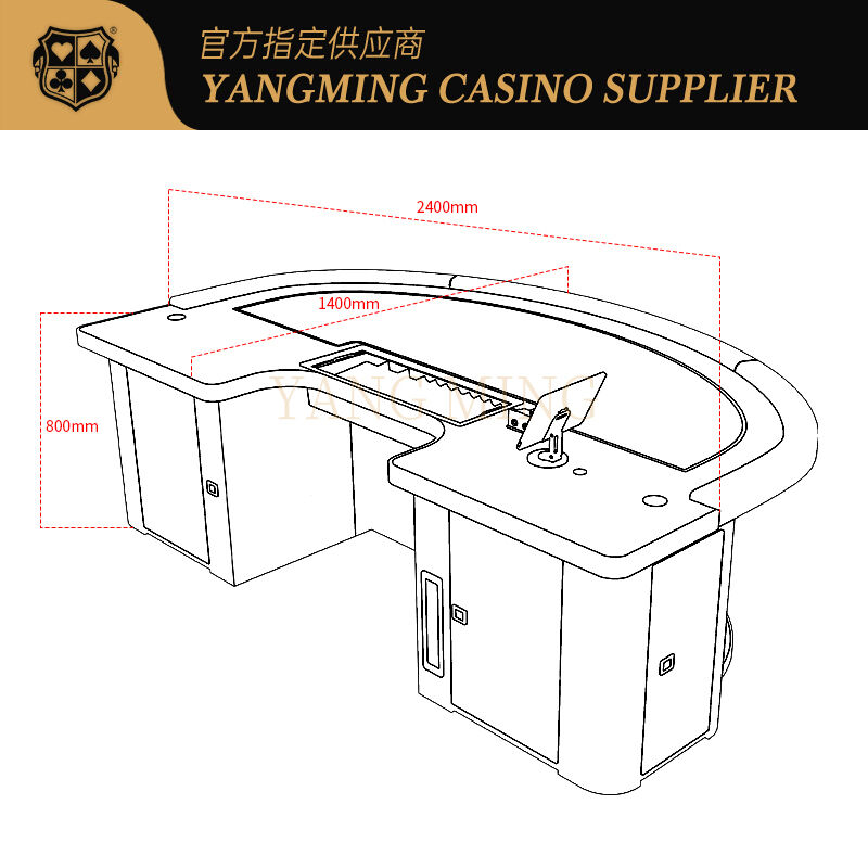 Quality High-End Casino Baccarat Table with Premium Display & Stable Structure For Poker Games factory