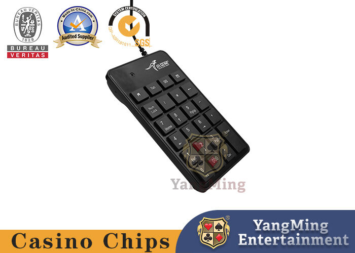 Quality Baccarat Gambling Systems USB Number Keyboard Black Plastic Wired Keyboard Table System factory