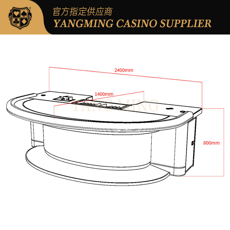 Quality Professional Casino Texas Hold'Em Poker Table with Premium Felt & Ergonomic Design factory