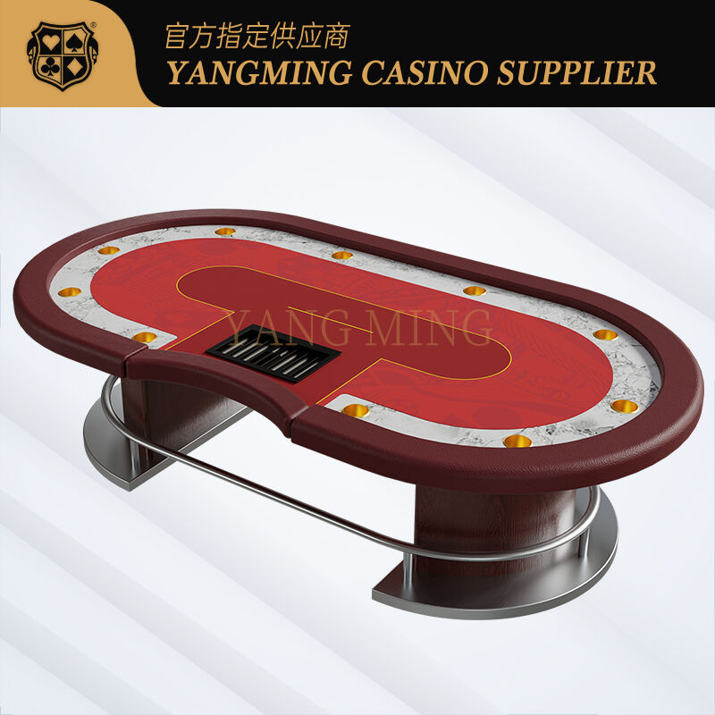 Quality High-End Texas Holdem Poker Table Durable Structure factory