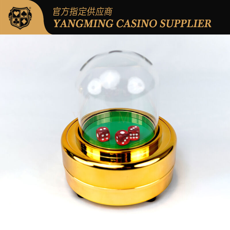 Quality Baccarat Sic Bo Dedicated Golden Pure Copper Bull Cow Dice Cup Metal Stainless Steel Dice Cup Sic Bo factory
