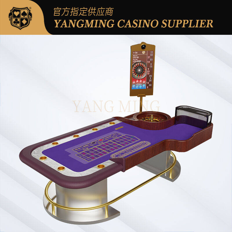 Quality Luxury Roulette Gaming Table Customized Casino Furniture for VIP Gaming Rooms factory