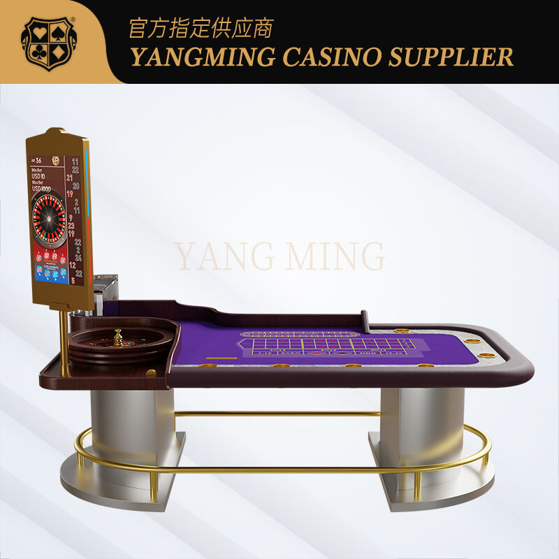Quality Luxury Roulette Gaming Table Customized Casino Furniture for VIP Gaming Rooms factory