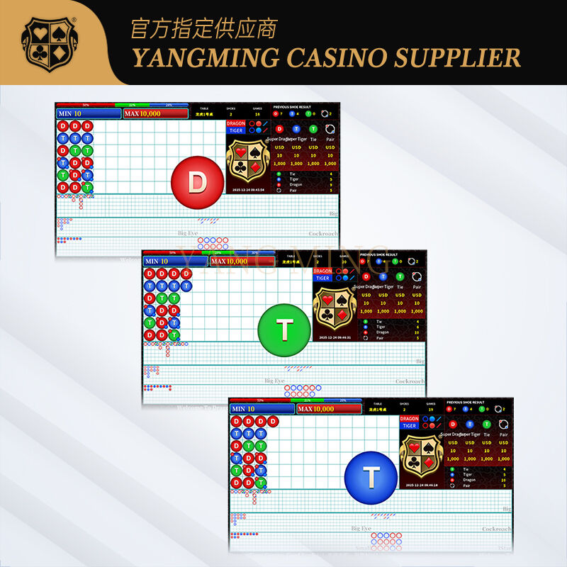 Quality Casino Baccarat Dragon Tiger Large Bead Edition Software System factory