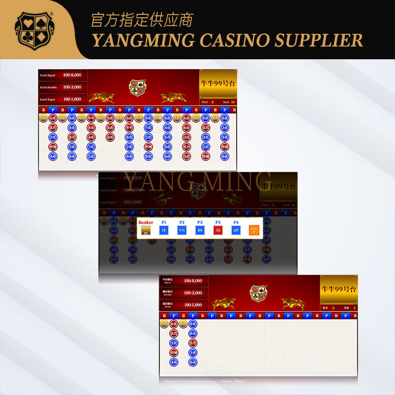 Quality Niuniu Casino Poker Table Software System for Standard Gaming Use factory