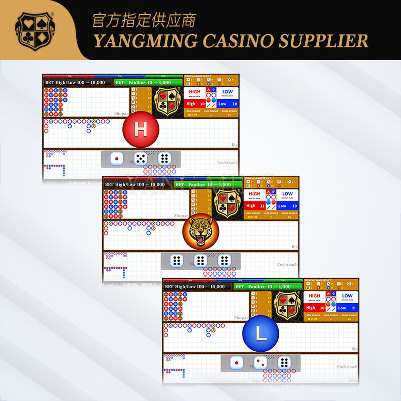 Quality Hot Sell Horizontal Sicbo Casino Poker System Can Be Change Logo factory