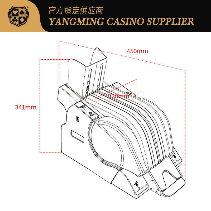 Quality Intelligent 8-Deck Card Shuffler For Baccarat And Poker Tables factory