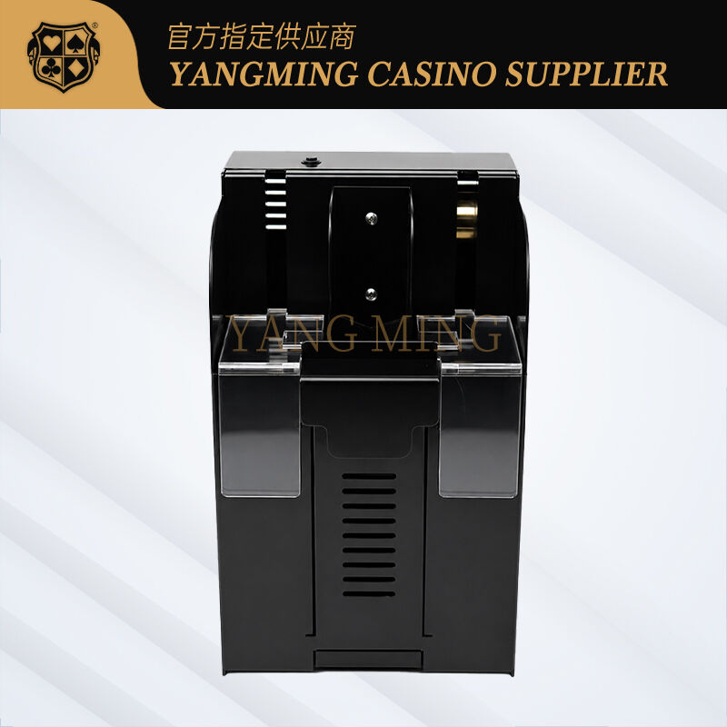 Quality Casino Use Stainless Steel Automatic Poker Card Shuffler for Baccarat Gaming Tables factory