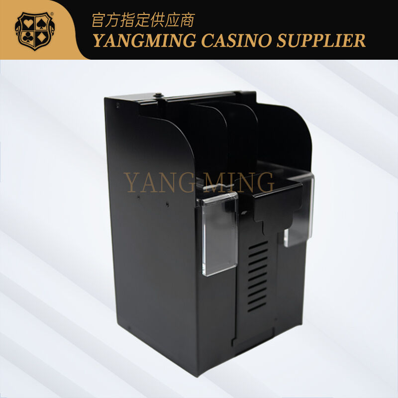 Quality Casino Use Stainless Steel Automatic Poker Card Shuffler for Baccarat Gaming Tables factory