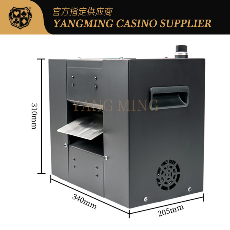 Quality Automatic Double-Port Playing Card Shredder for Casino Poker and Baccarat Games factory