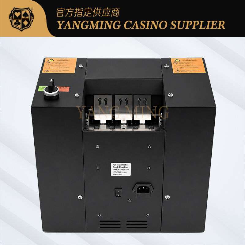 Quality 2 Feed Slot Playing Card Crushing Machine for Baccarat and Poker Rooms factory