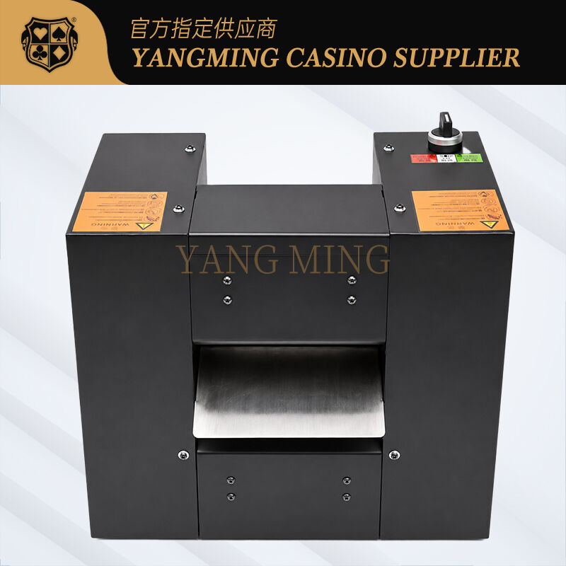 Quality Professional Casino Playing Card Destroying Machine with Double Feeding Slots factory