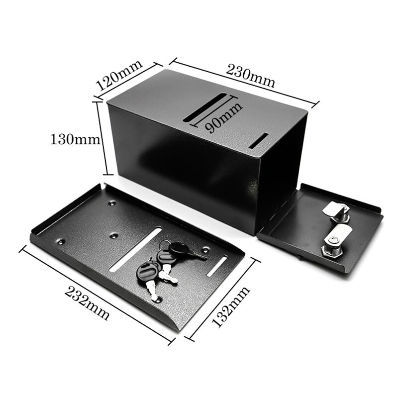 Chất lượng Casino Poker Table Cash Drop Box Thiết kế nhà máy Metal Lockable Cash Box Với khóa an ninh nhà máy