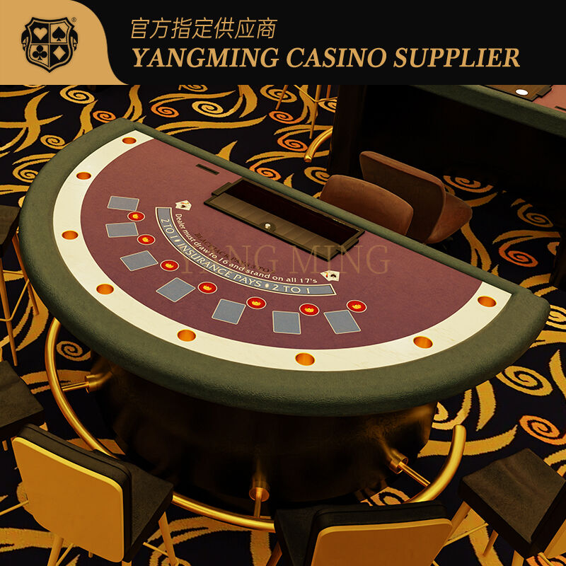 Kalite Yarım ay Black Jack Kumar Masası, Blackjack Poker Masası, Özel Tasarım fabrika