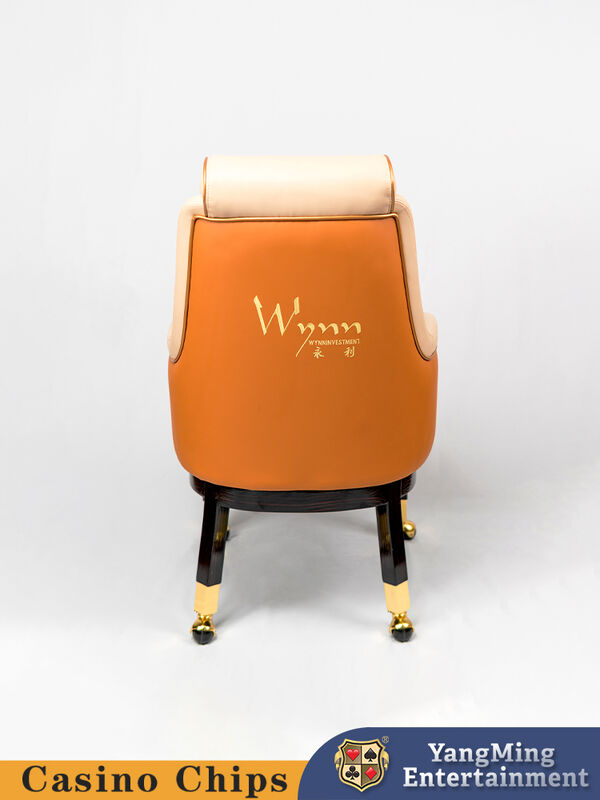 Quality Manufacturer Customized Casino Poker Table Game Chair Metal Pulley Design Venue Logo factory