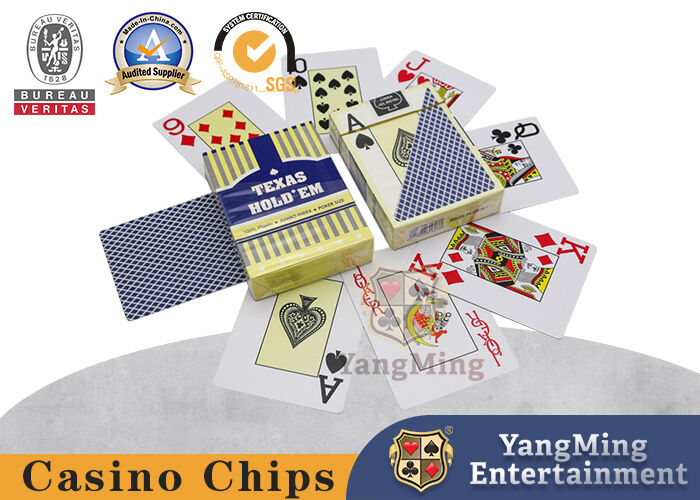 Quality International Standard 100% Waterproof Frosted Playing Cards Large Print Plastic Casino Club Playing Cards factory